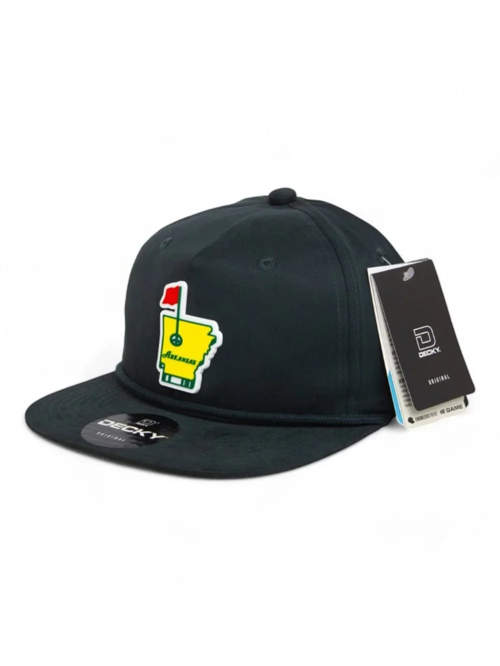 Arkansas Masters Golf 3D Classic Rope Hat- Charcoal